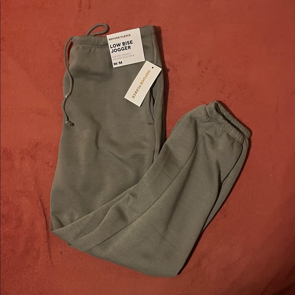 Charlotte Russe Low Rise Jogger in Gray